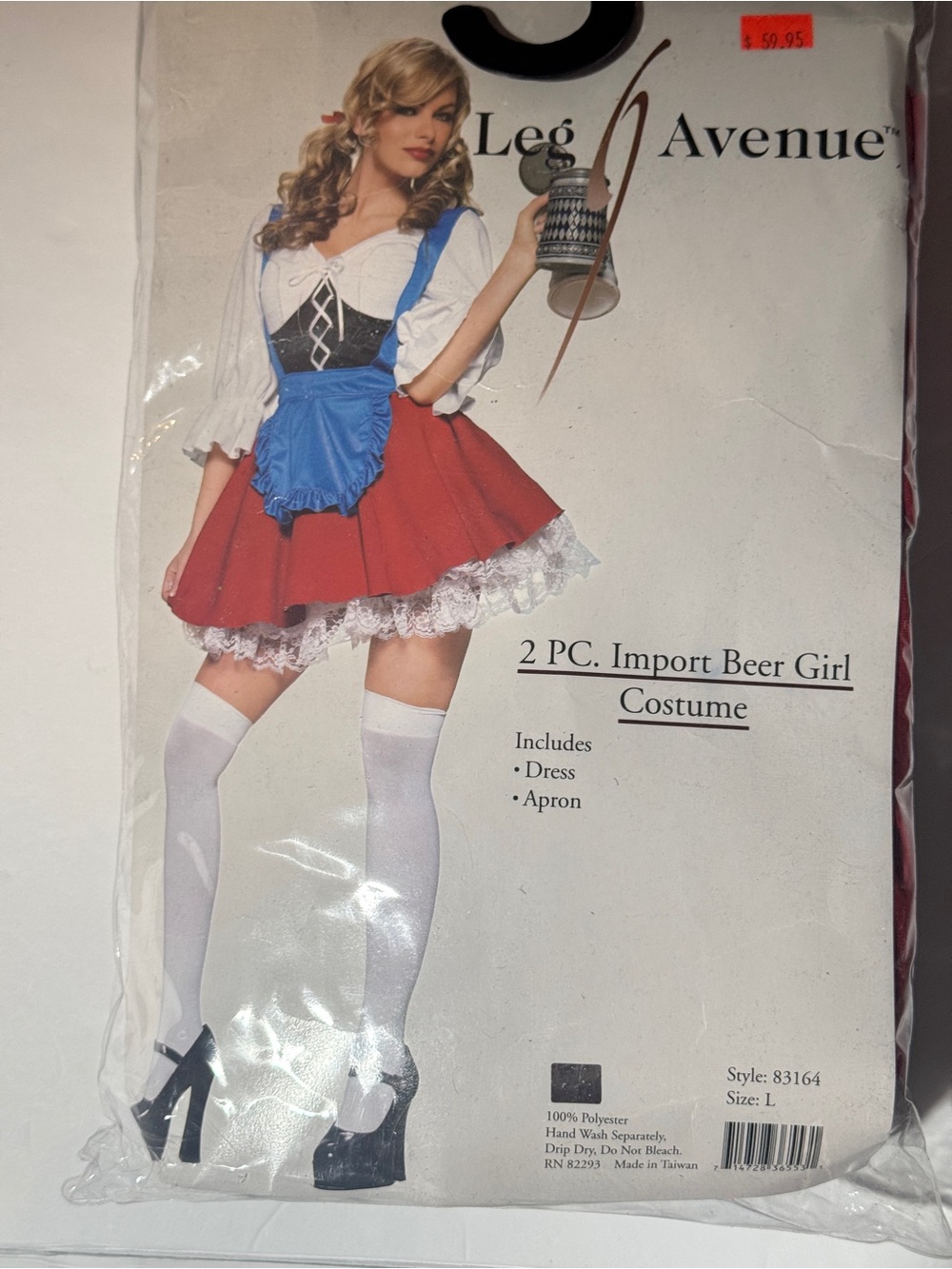 New Leg Avenue Import Beer Girl Oktoberfest Costume - Size L